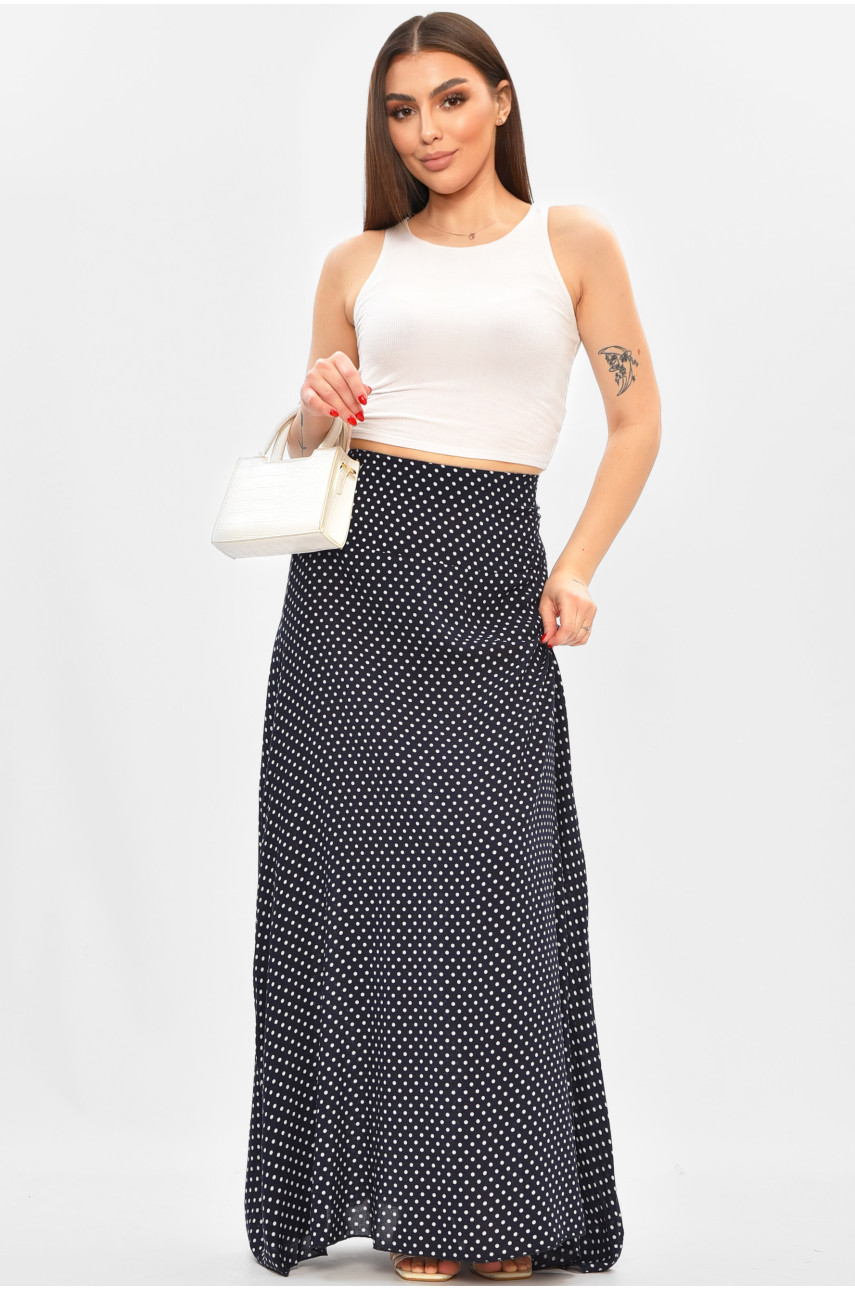 Юбка женская тёмно-синего цвета с принтом 8124 208811