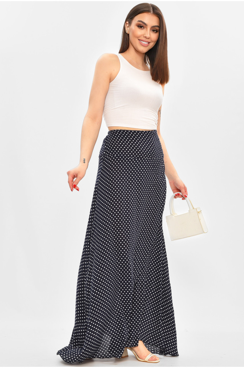 Юбка женская тёмно-синего цвета с принтом 8124 208811