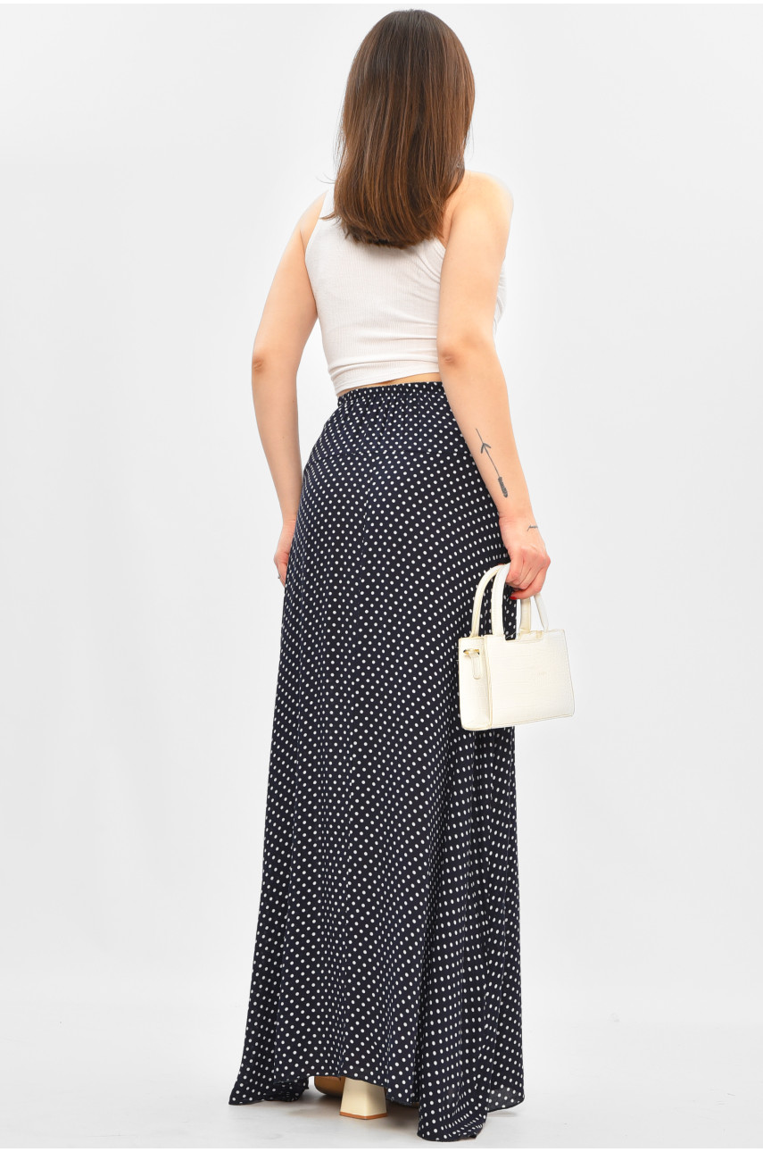 Юбка женская тёмно-синего цвета с принтом 8124 208811