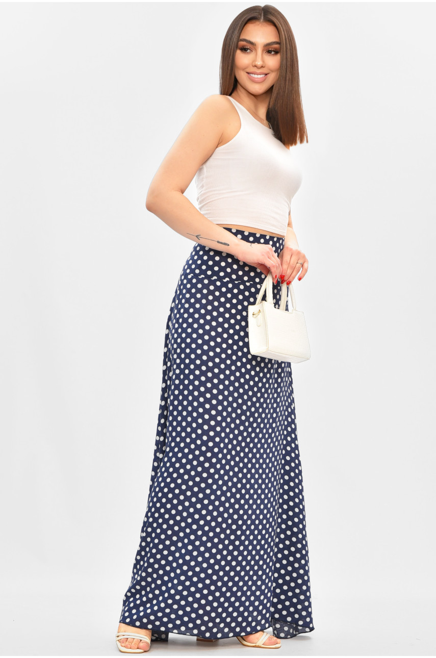 Юбка женская тёмно-синего цвета с принтом 8124 208813