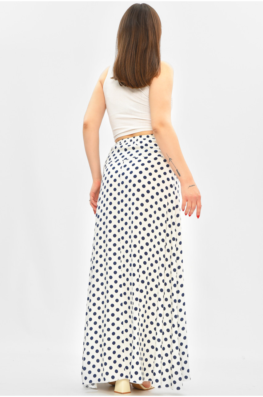 Спідниця жіноча білого кольору з принтом 8124 208814