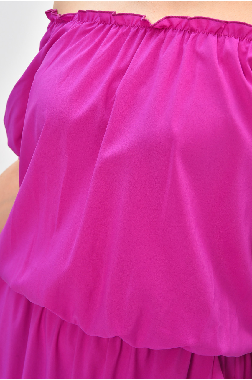 Платье женское полубатальное фиолетового цвета 8181 208824