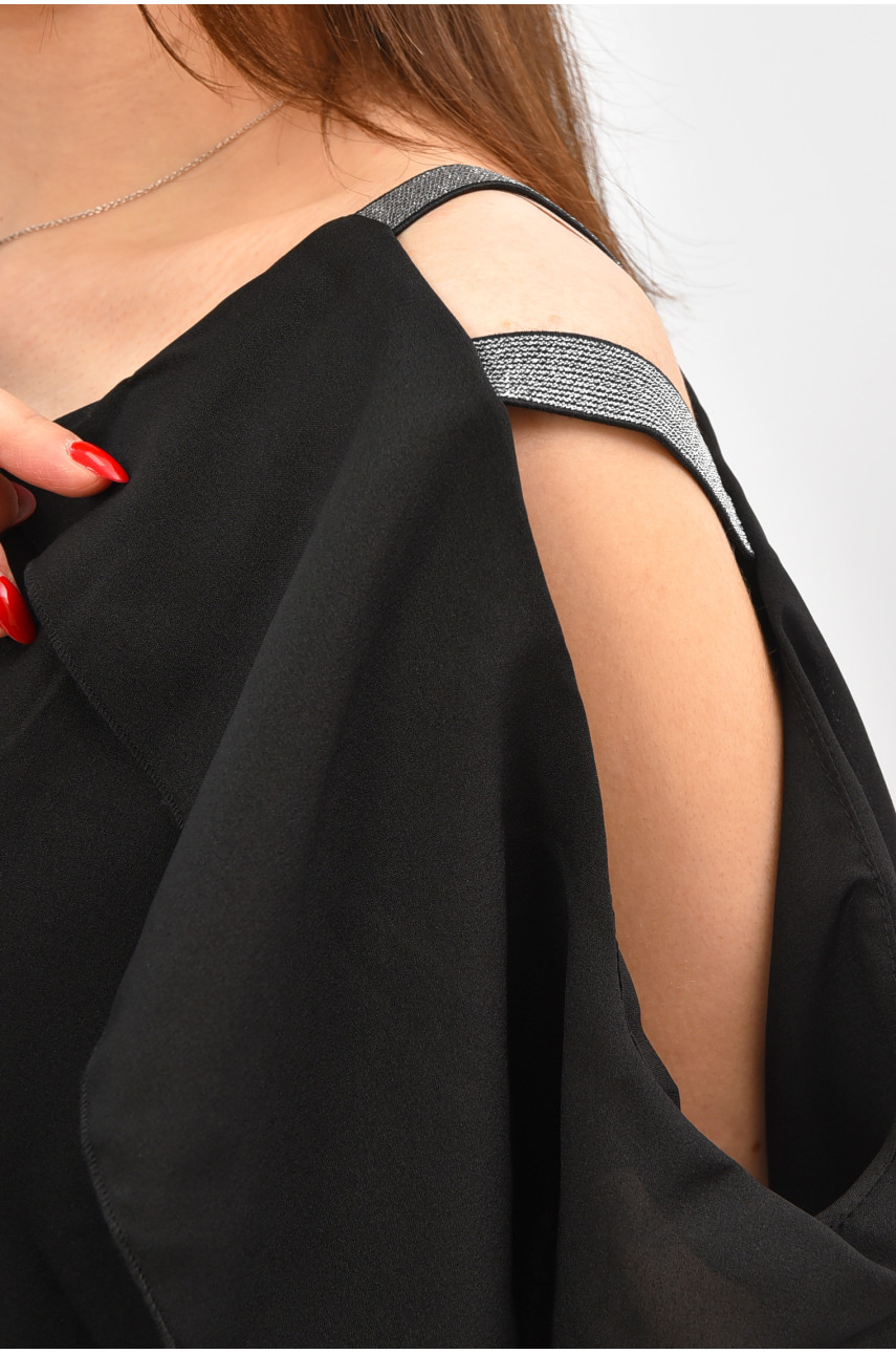 Платье женское полубатальное черного цвета 8281 208828