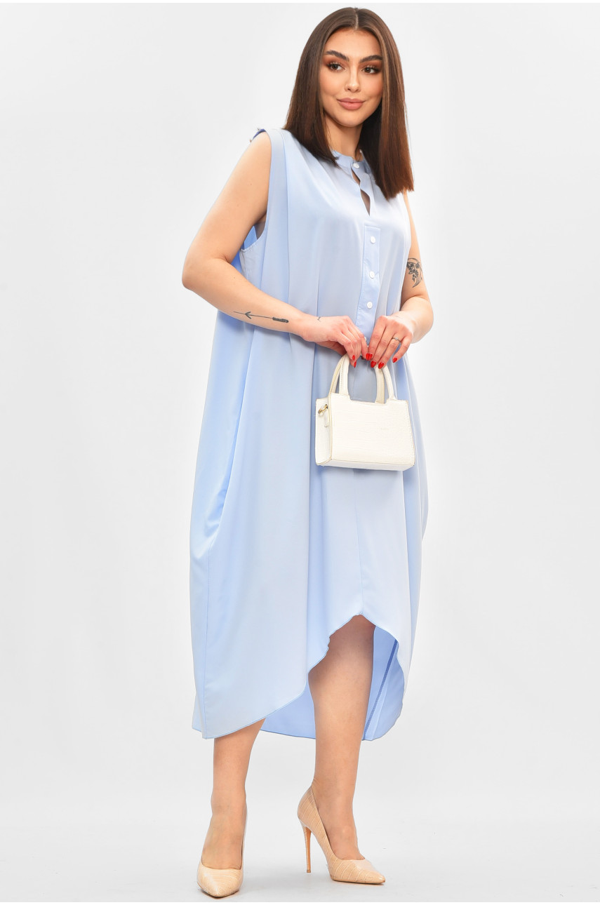 Платье женское полубатальные голубого цвета 8252 208830