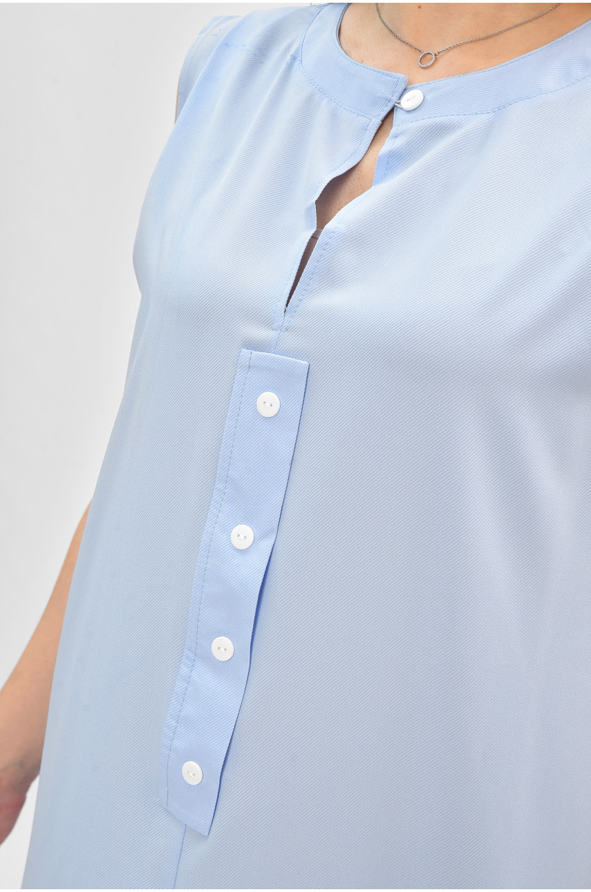 Платье женское полубатальные голубого цвета 8252 208830