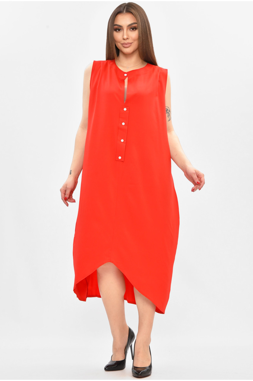 Платье женское полубатальные красного цвета 8252 208831