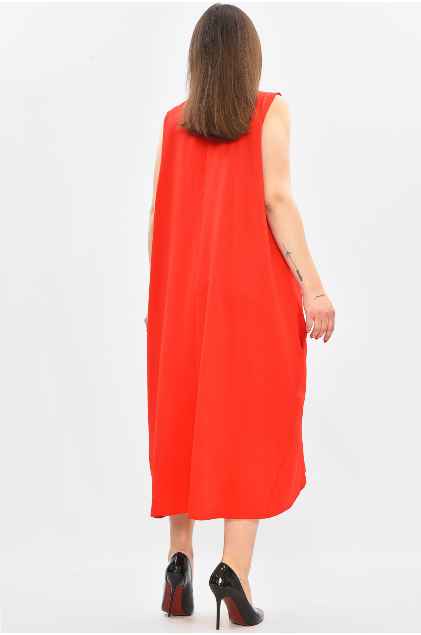 Сукня жіноча напівбатальні червоного кольору 8252 208831