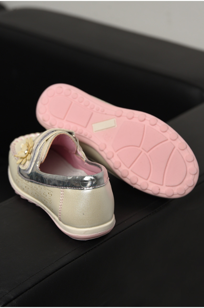 Мокасини дитячі для дівчинки білого кольору 18306-1 208843 Мокасини дитячі для дівчинки білого кольору 18306-1 208843
