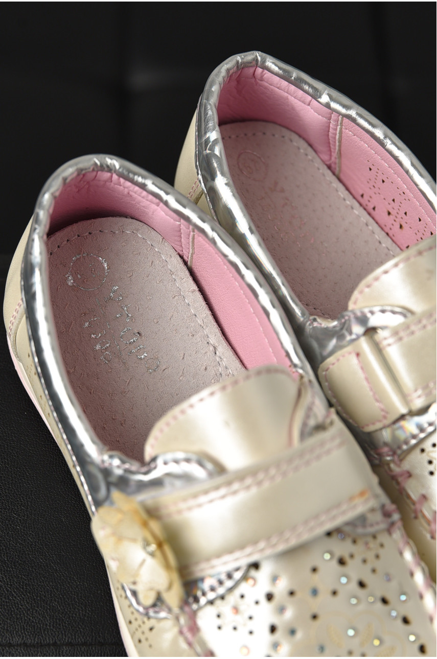 Мокасини дитячі для дівчинки білого кольору 18306-1 208843 Мокасини дитячі для дівчинки білого кольору 18306-1 208843