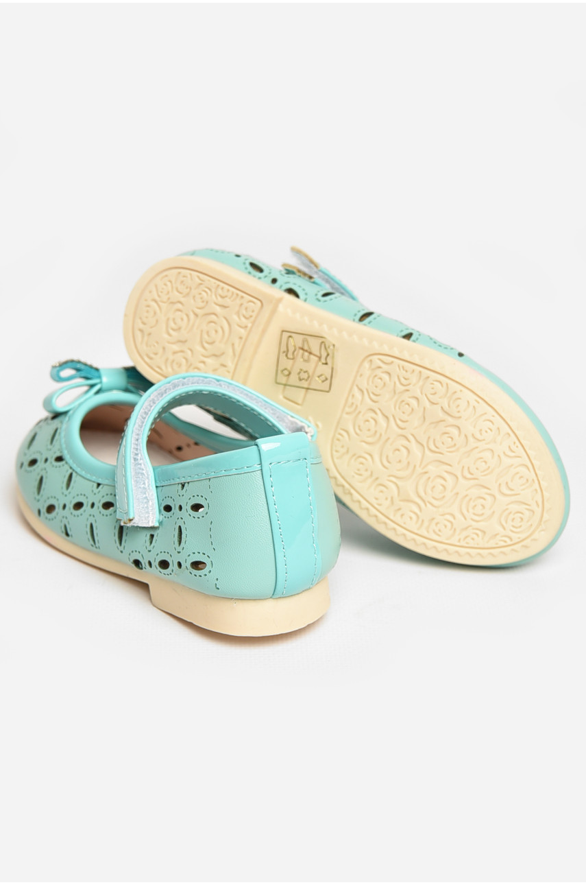 Туфли для девочки голубого цвета 663-7 208847
