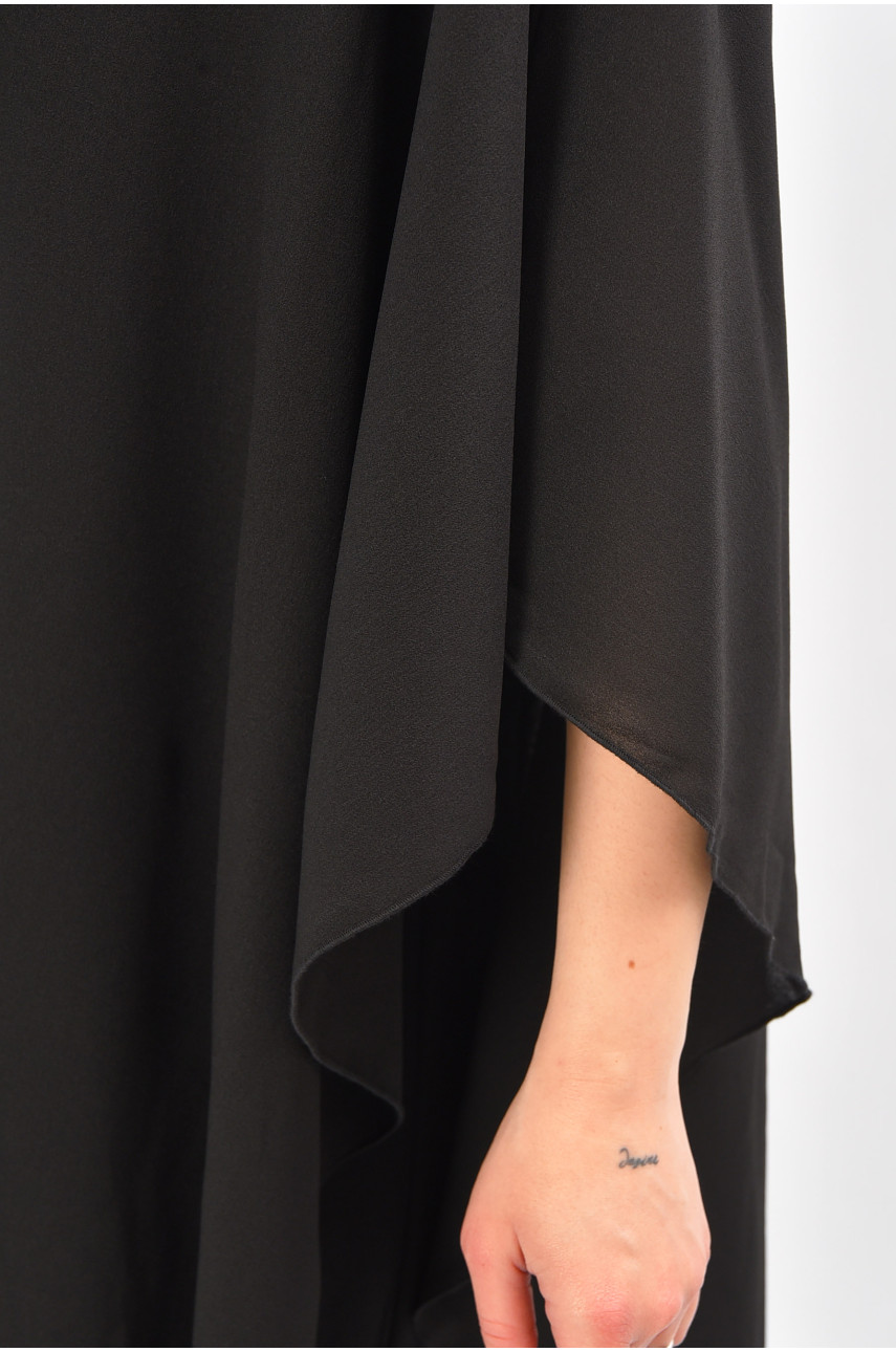 Комбинезон женский полубатальный черного цвета 8287 208854