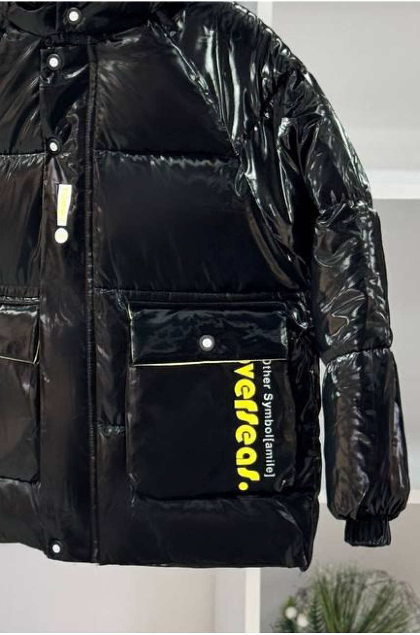 Куртка детская демисезонная черного цвета 2022-18 208859