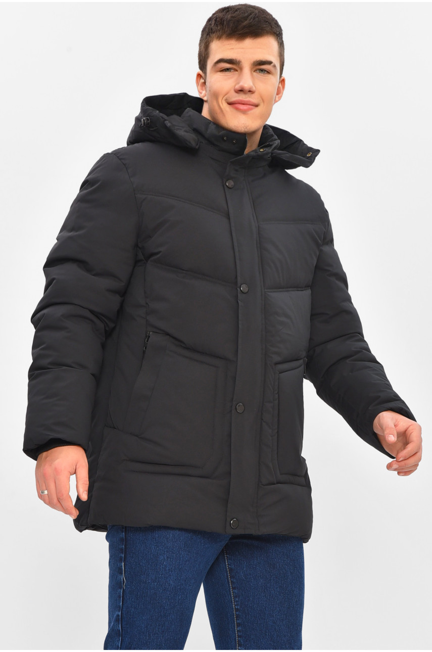 Куртка чоловіча демісезонна чорного кольору 2021-21 208880