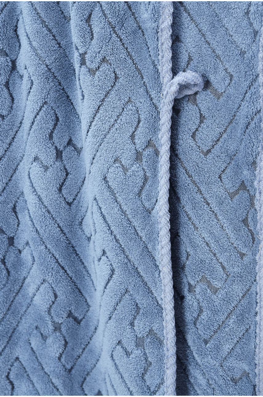 Набор однотонных полотенец из микрофибры банное+для лица голубого цвета 98-837 208886