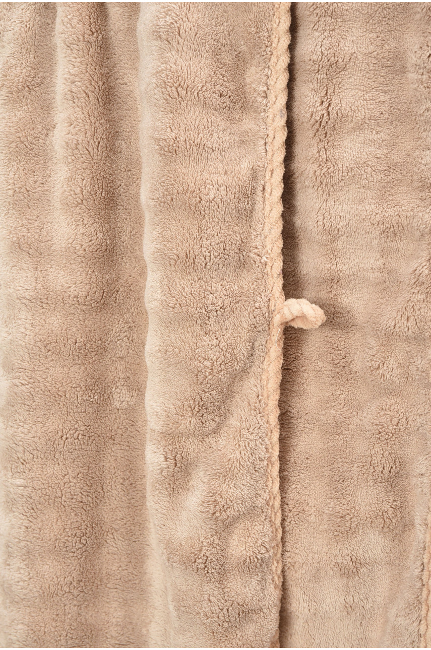 Набор однотонных полотенец из микрофибры банное+для лица светло-бежевого цвета 98-792 208893