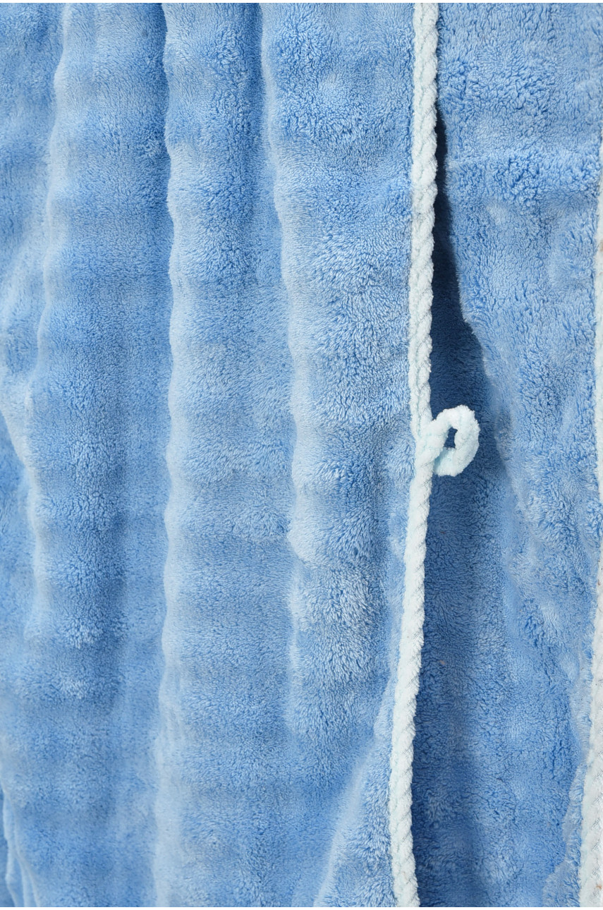 Набор однотонных полотенец из микрофибры банное+для лица голубого цвета 98-792 208895