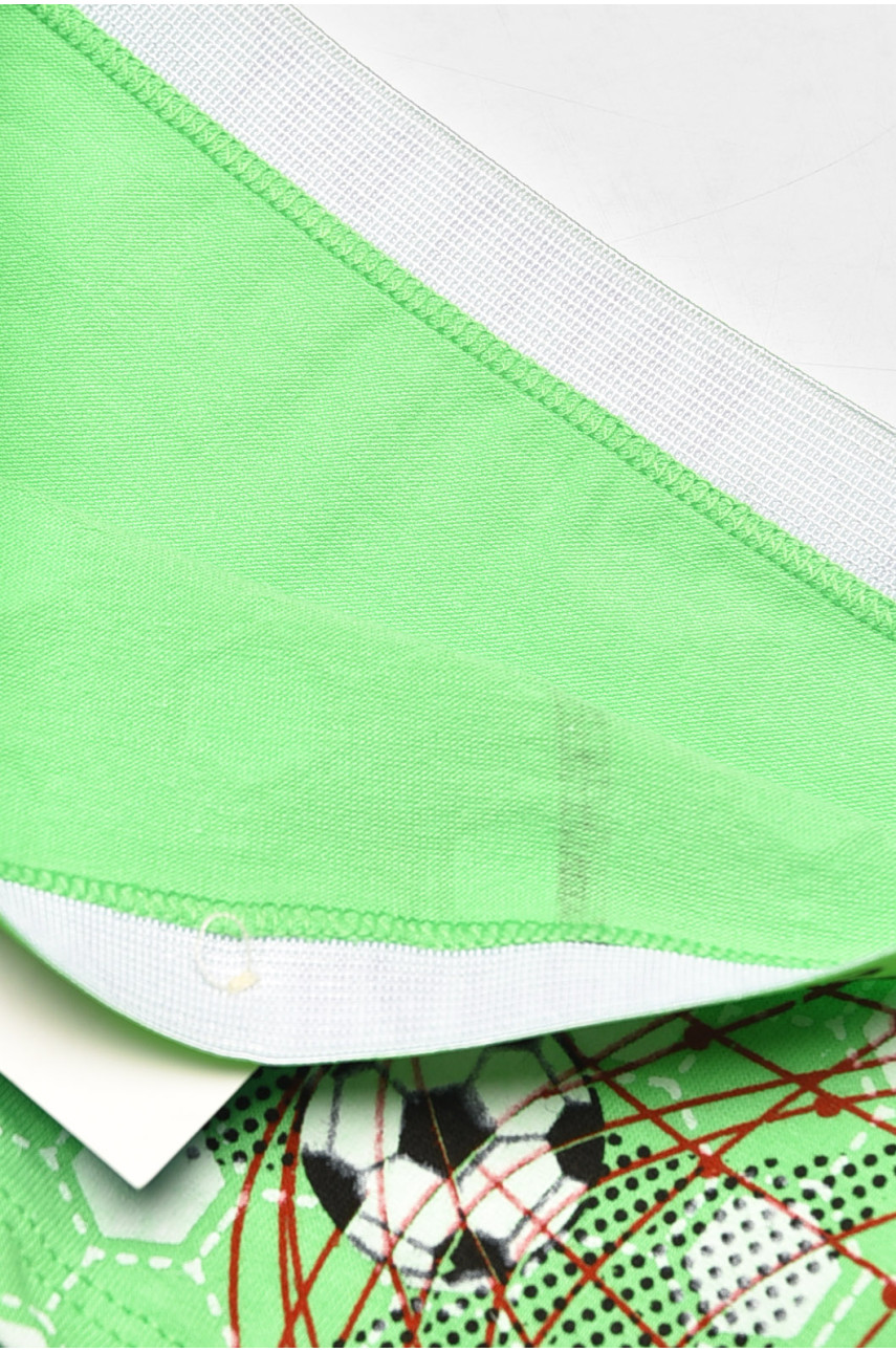 Боксеры детские для мальчика зеленого цвета с принтом Z02102 208904