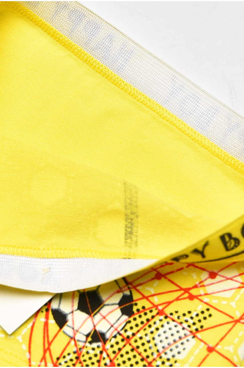 Боксеры детские для мальчика желтого цвета с принтом Z02102 208905