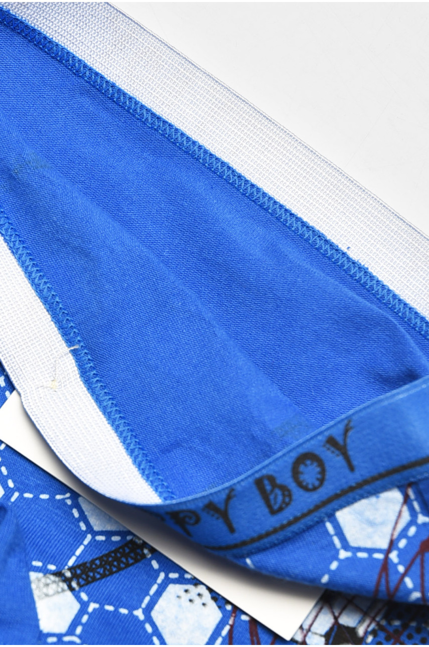 Боксеры детские для мальчика синего цвета с принтом Z02102 208907