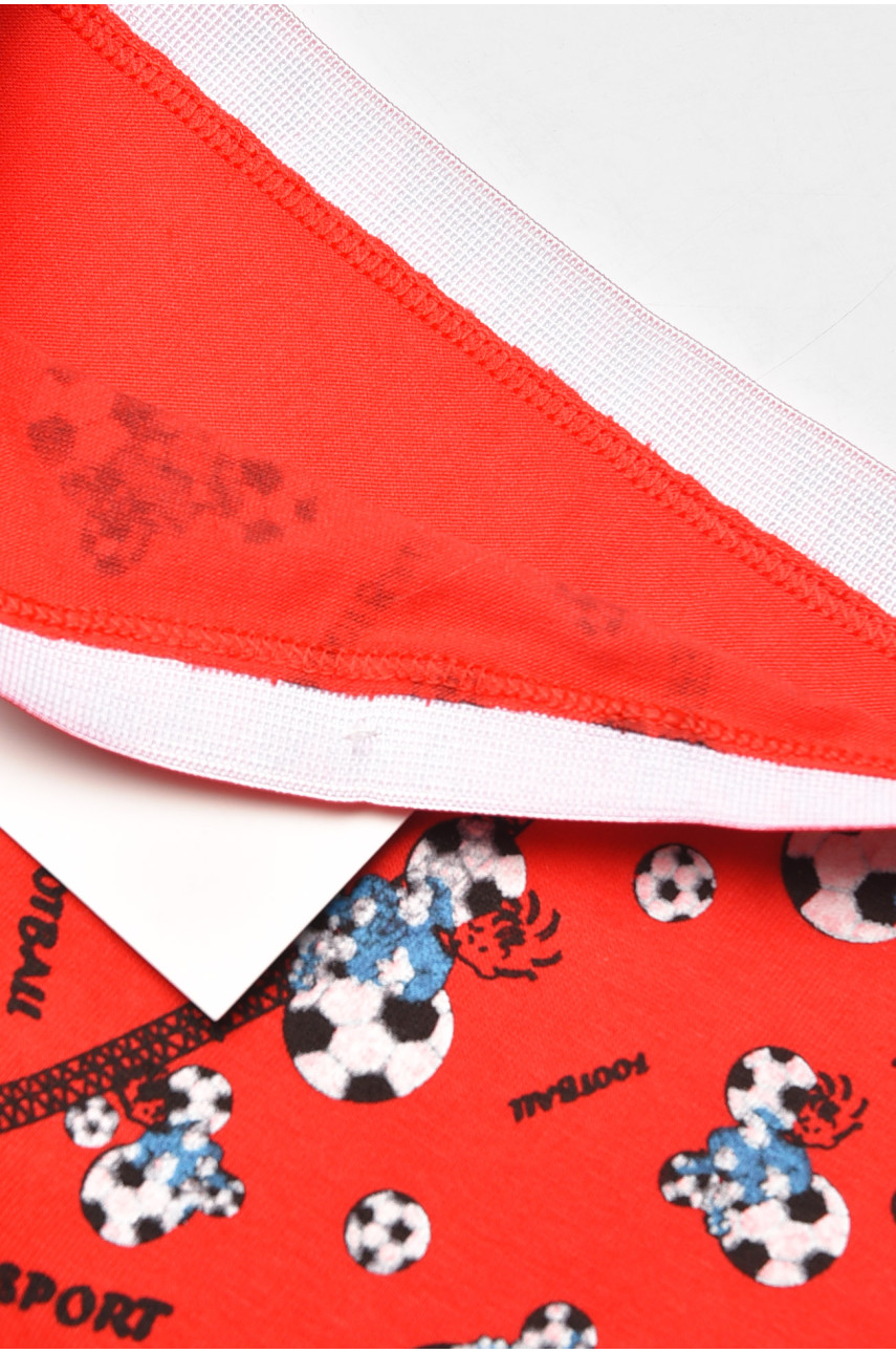 Боксеры детские для мальчика красного цвета с принтом Z02201 208908
