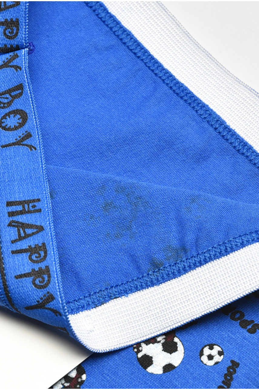 Боксеры детские для мальчика синего цвета с принтом Z02201 208909