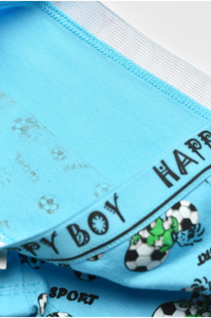Боксеры детские для мальчика голубого цвета с принтом Z02201 208911