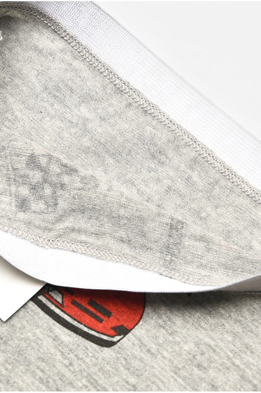 Боксеры детские для мальчика серого цвета с принтом Z02203 208917