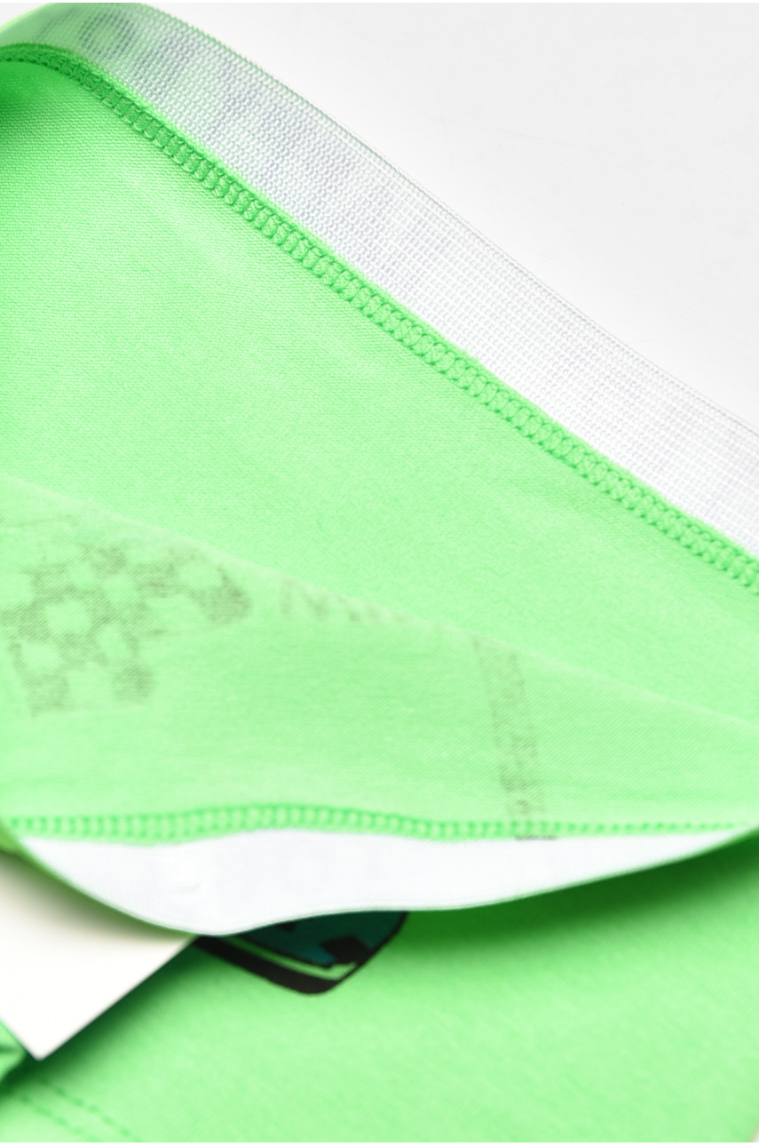 Боксеры детские для мальчика зеленого цвета с принтом Z02203 208918