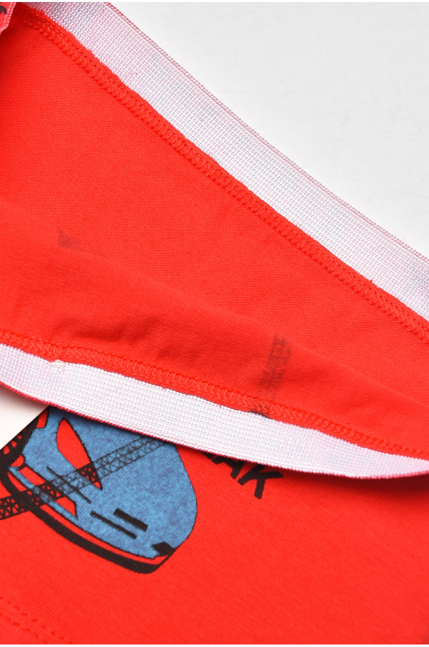Боксеры детские для мальчика красного цвета с принтом Z02203 208919