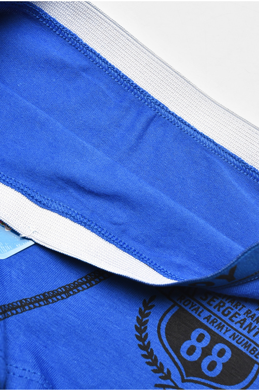 Боксеры детские для мальчика синего цвета с принтом С8239 208923