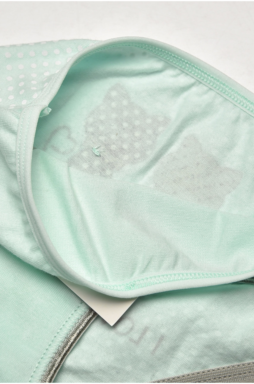 Трусики детские для девочки мятного цвета с принтом L71096 208939