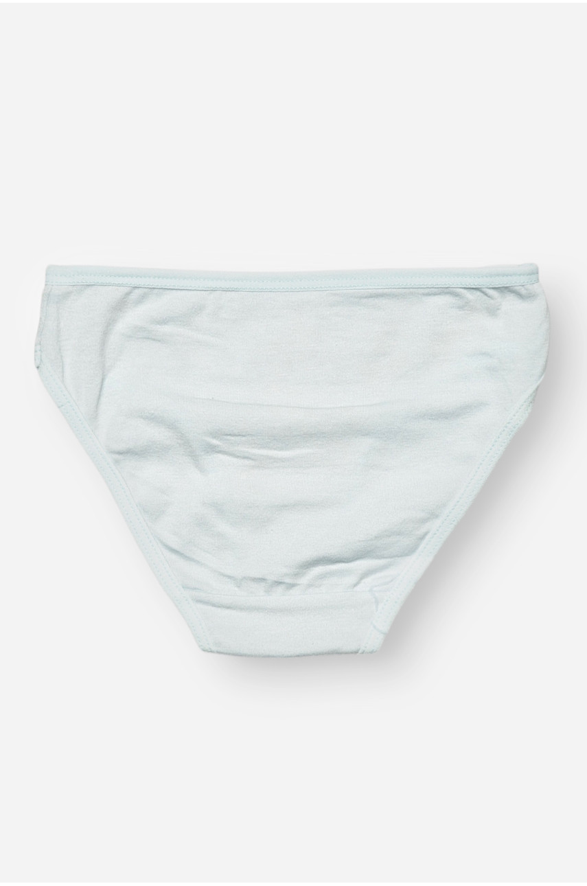 Трусики детские для девочки голубого цвета с принтом L71066 208948