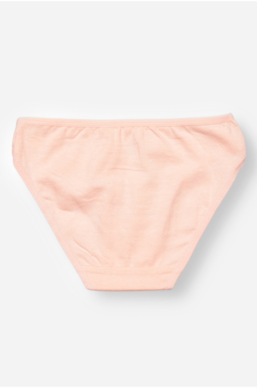 Трусики детские для девочки светло-розового цвета с принтом L71066 208951
