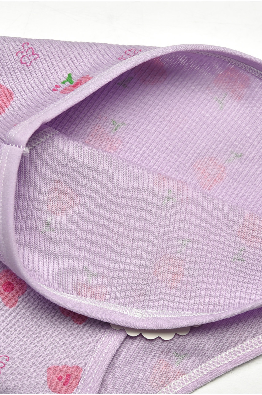 Трусики детские для девочки сиреневого цвета с принтом X8476 208972