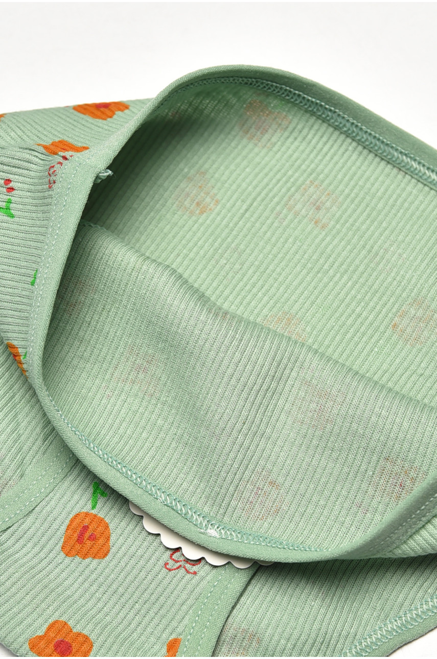 Трусики детские для девочки зеленого цвета с принтом X8476 208974