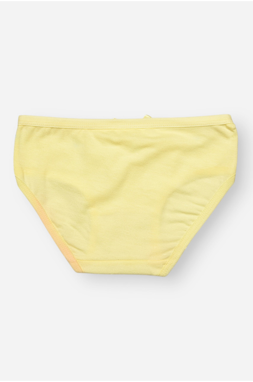 Трусики детские для девочки желтого цвета с принтом SM71LE 208984