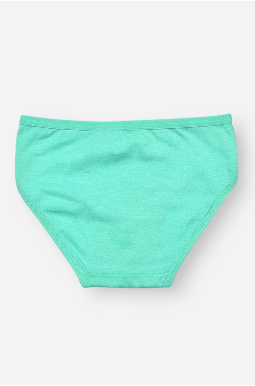 Трусики детские для девочки зеленого цвета с принтом SM71LE 208985