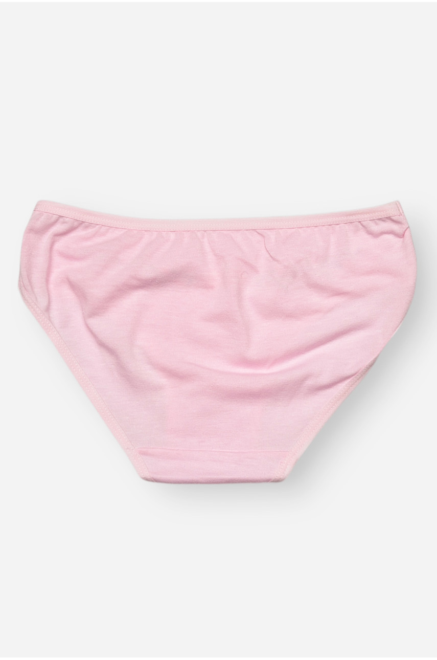 Трусики детские для девочки розового цвета с принтом 1234 208991