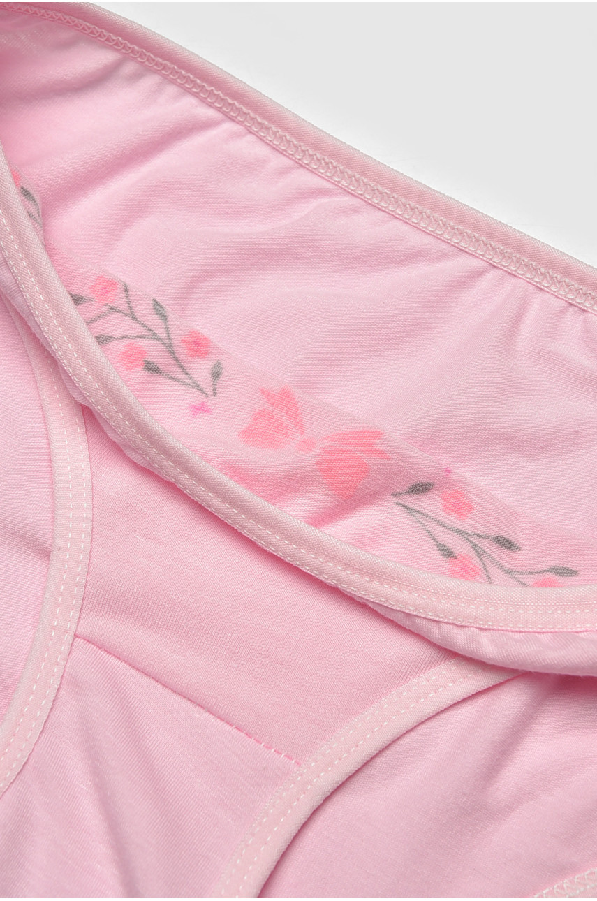 Трусики детские для девочки розового цвета с принтом 1234 208991 Трусики детские для девочки розового цвета с принтом 1234 208991