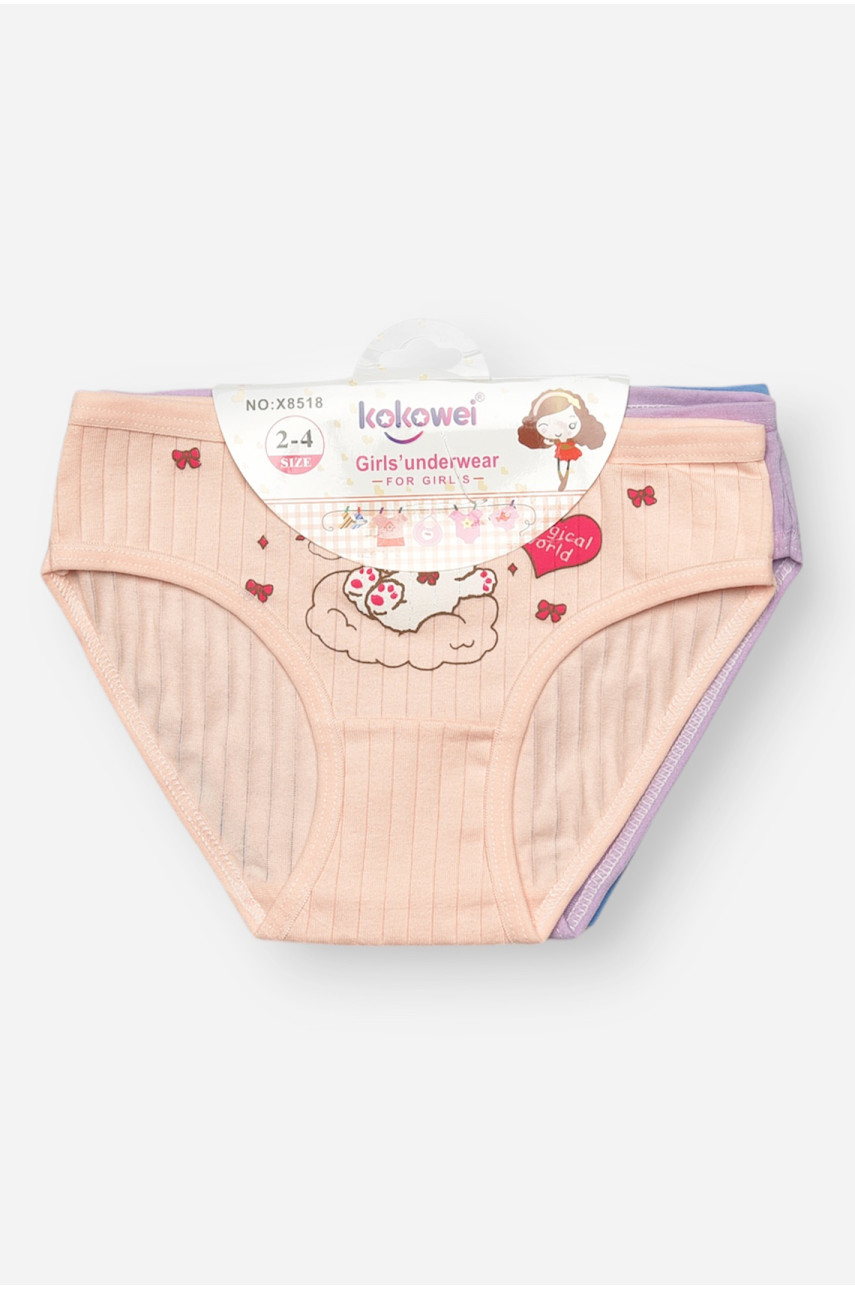 Комплект детских трусов для девочки 3 шт X8518 208994