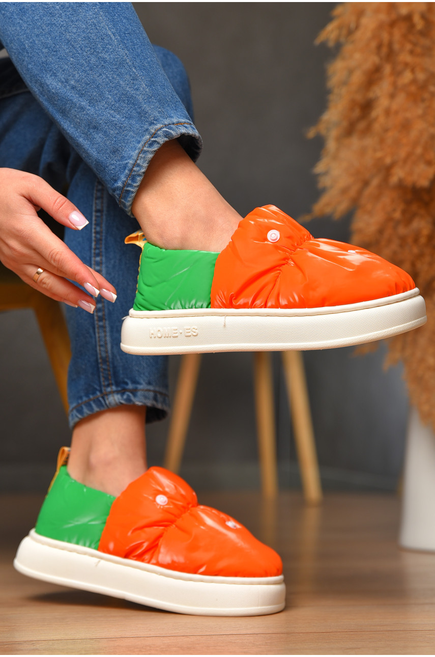 Капці домашні жіночі помаранчевого кольору 2928-3 208998