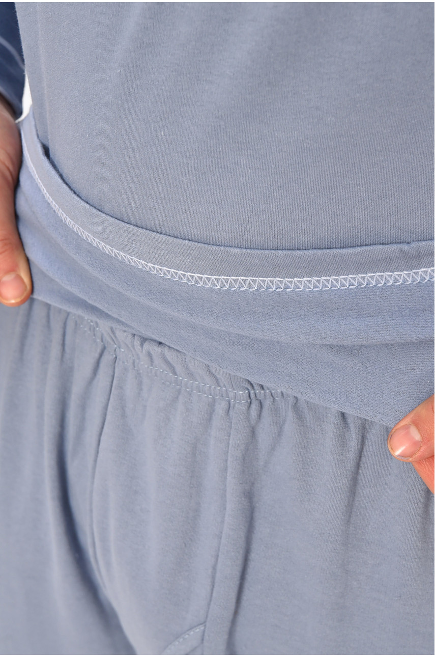 Термобелье мужское на флисе серого цвета 209000