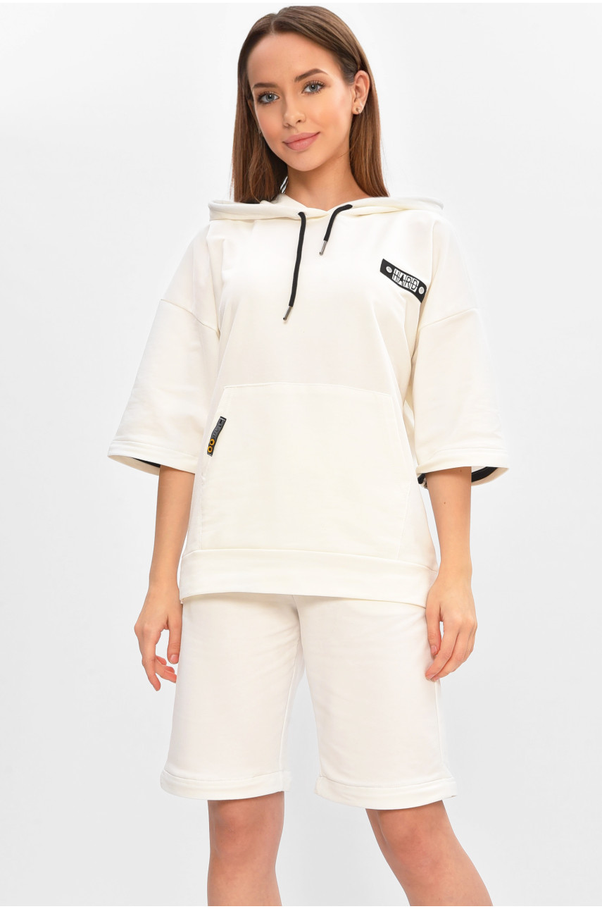 Спортивный костюм подростковый для девочки белого цвета 7404 209010