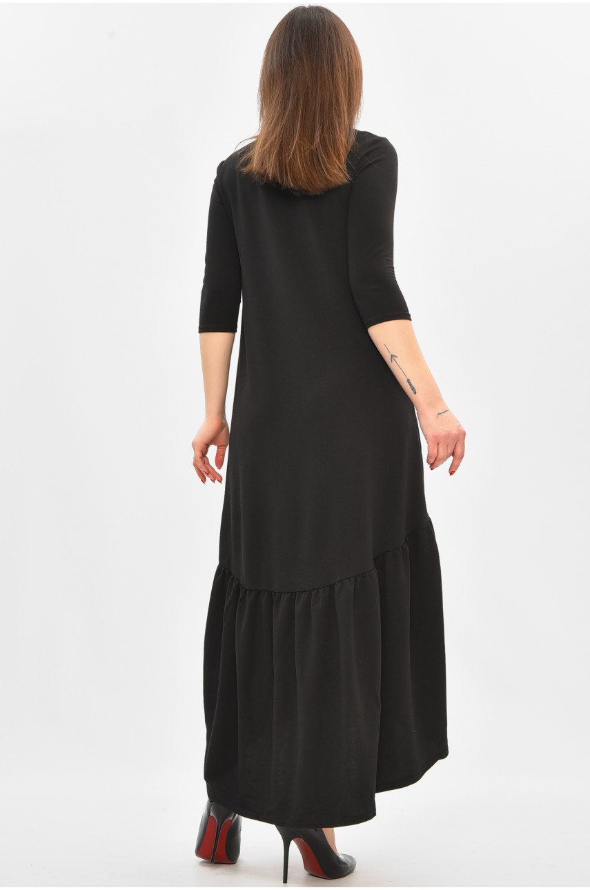 Платье женское полубатальное черного цвета 8336 209027