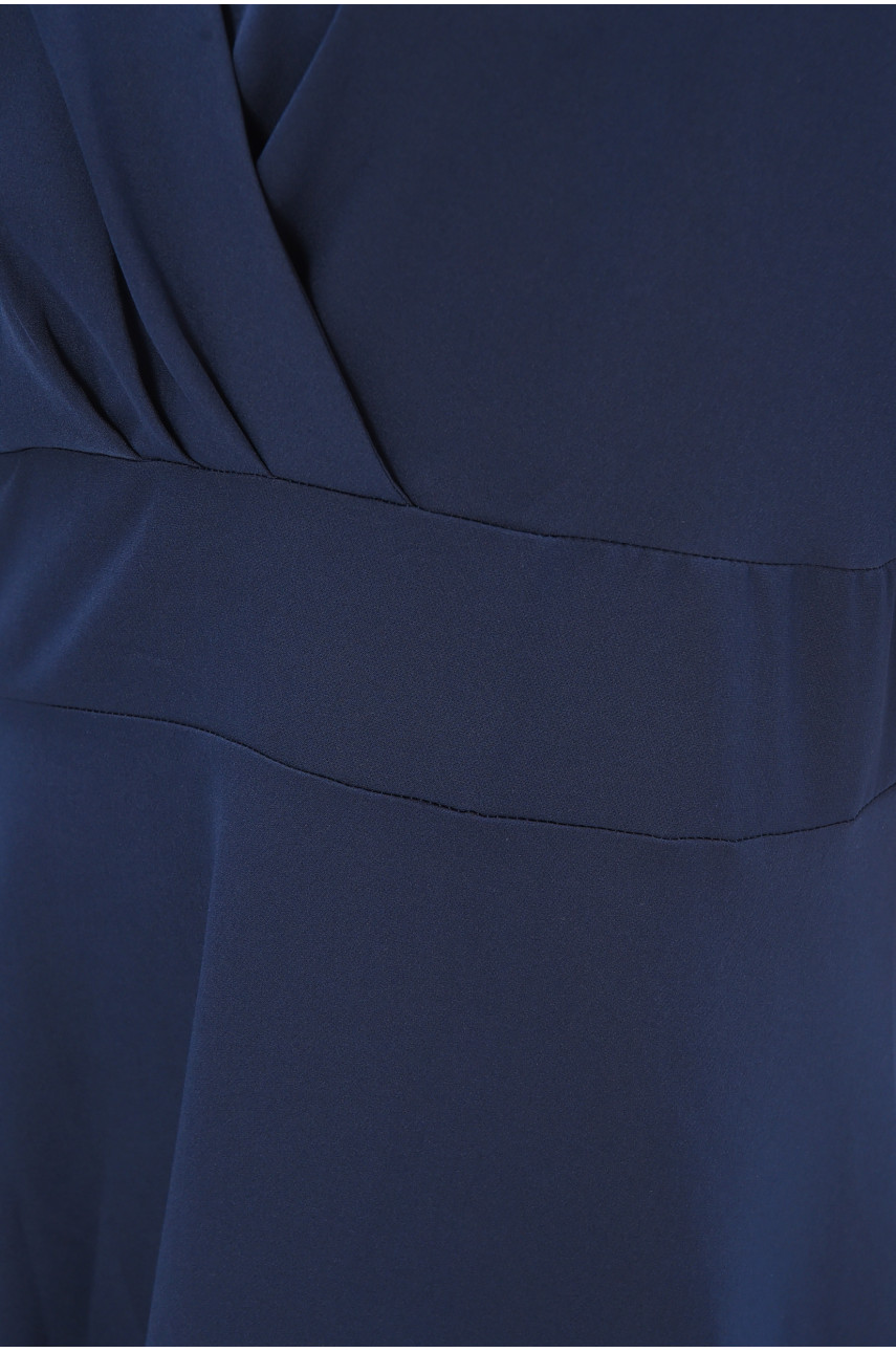 Платье женское однотонное тёмно-синего цвета 209040 Платье женское однотонное тёмно-синего цвета 209040