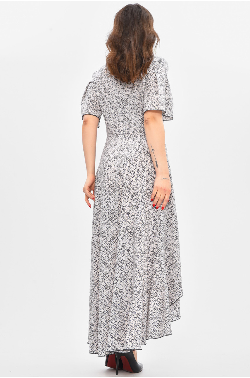 Сукня жіноча білого кольору з принтом 209048 Сукня жіноча білого кольору з принтом 209048