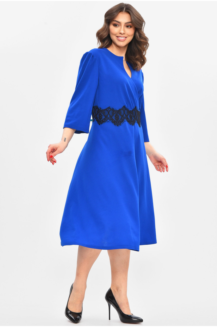 Сукня жіноча напівбатальна синього кольору 8160 209055