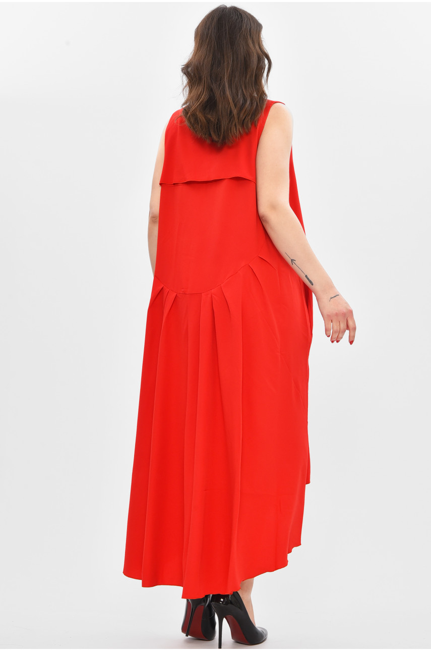 Сукня жіноча батальна червоного кольору 8315 209057 Сукня жіноча батальна червоного кольору 8315 209057