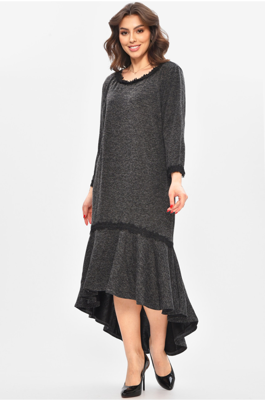 Сукня жіноча напівбатальна темно-синього кольору 8228 209058