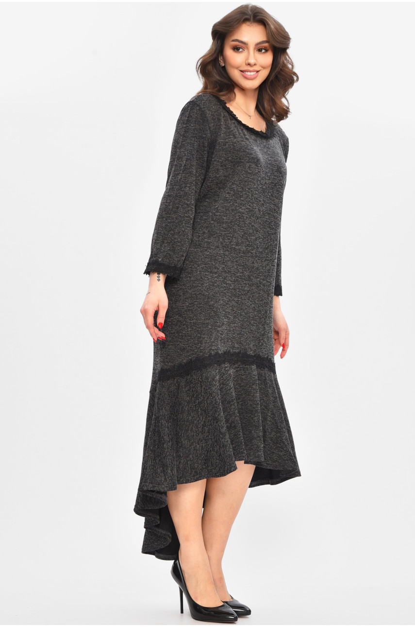 Сукня жіноча напівбатальна темно-синього кольору 8228 209058